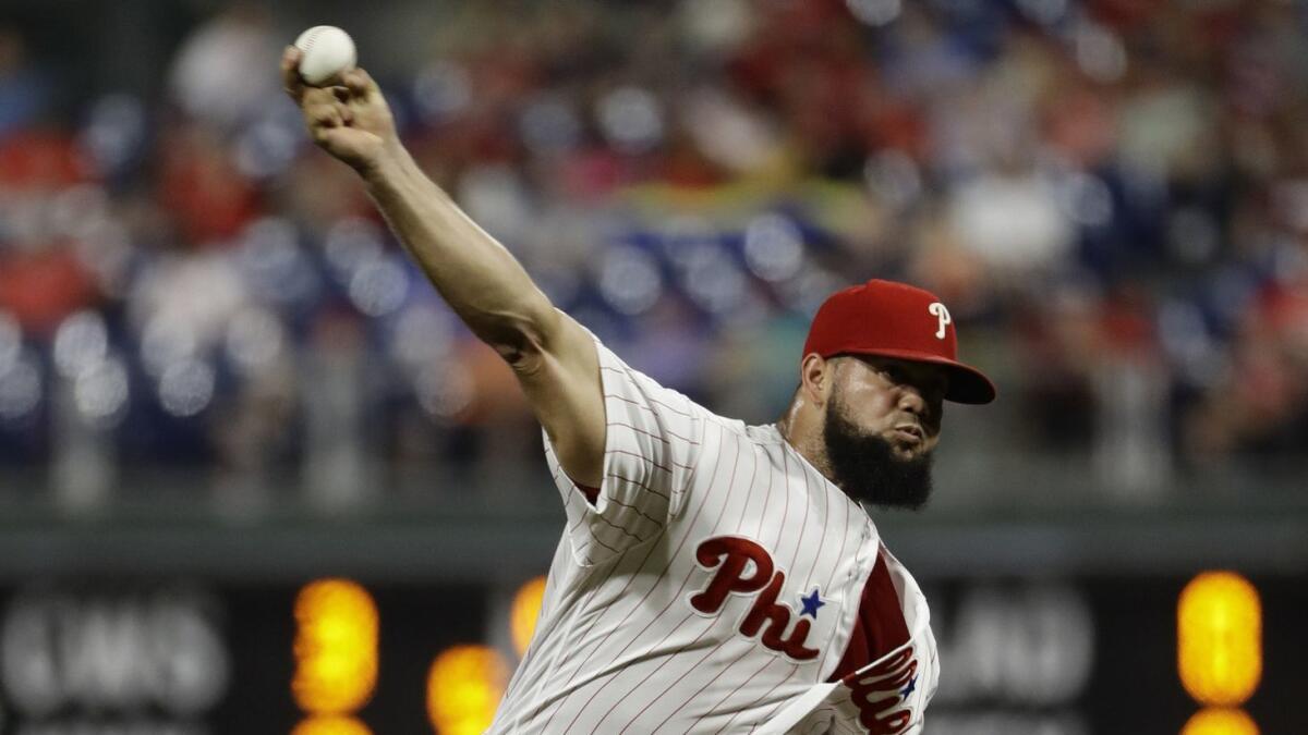 Luis Garcia has a 4.12 ERA and 223 strikeouts in 251 games since debuting with the Phillies in 2013.