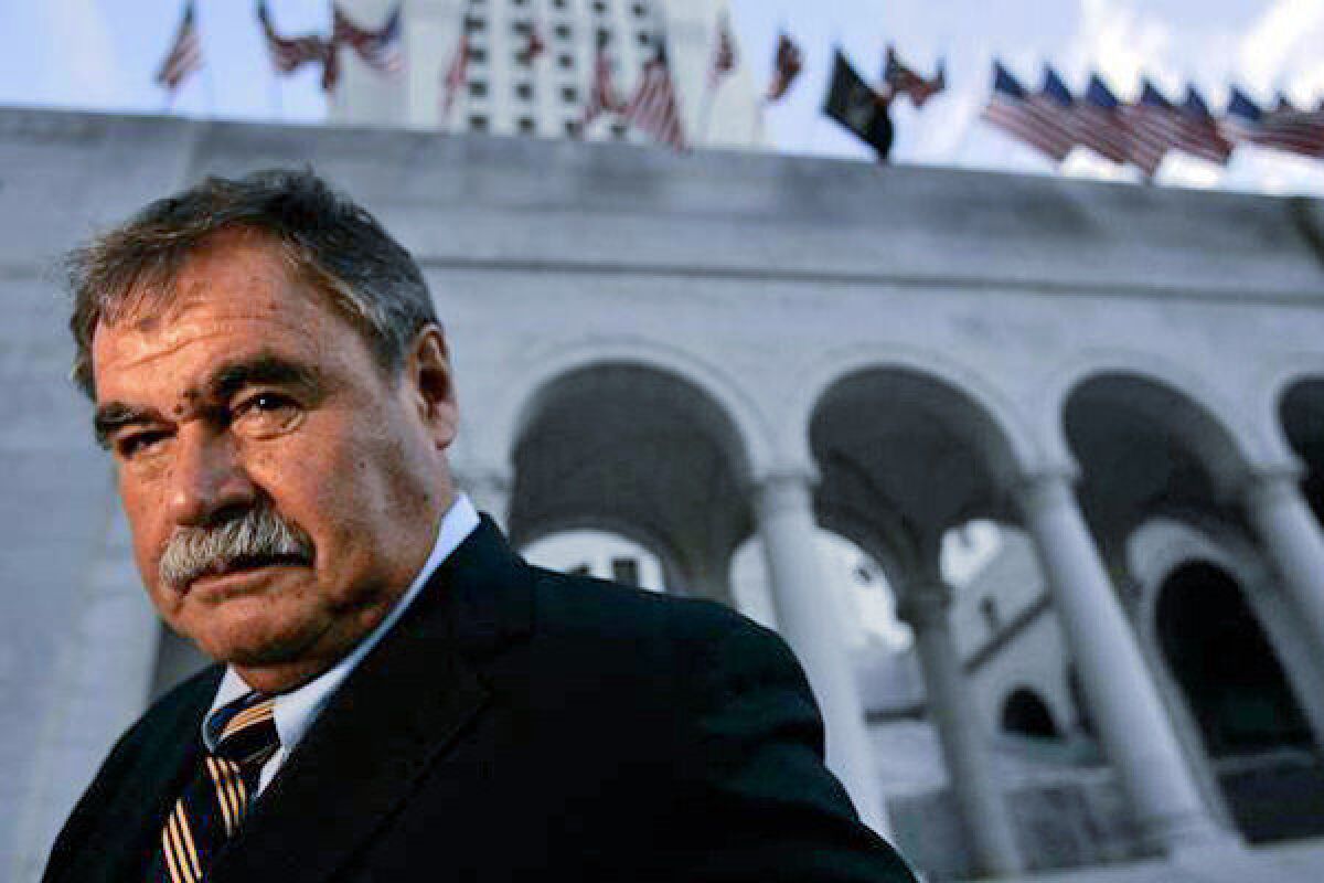 Salvador "Sal" Castro, at L.A. City Hall in 2004.