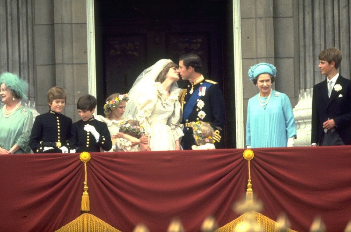 Prince Charles and Princess Diana on their wedding day, July 29, 1981.