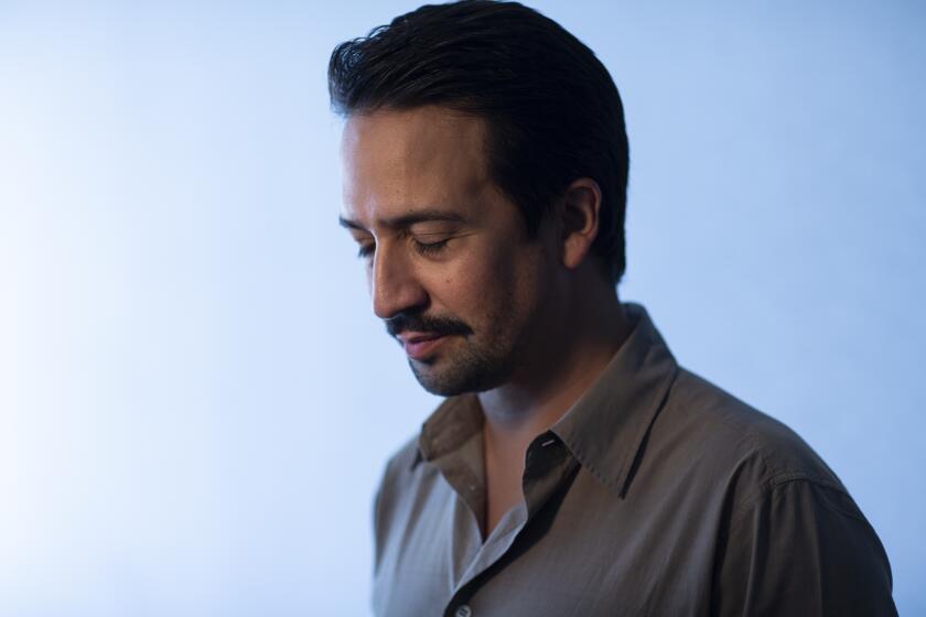 BEVERLY HILLS, CA, WEDNESDAY, JULY 24, 2019 - Lin-Manuel Miranda at the Beverly HIlton. He stars in the HBO series "His Dark Materials.Ó (Robert Gauthier/Los Angeles Times)