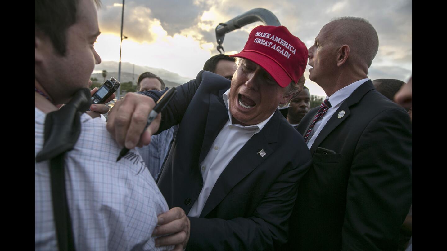 Trump at L.A. Harbor