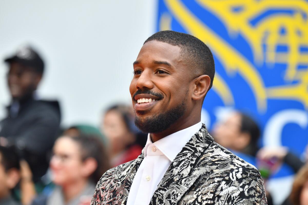 Just Mercy Michael B. Jordan Red Suit