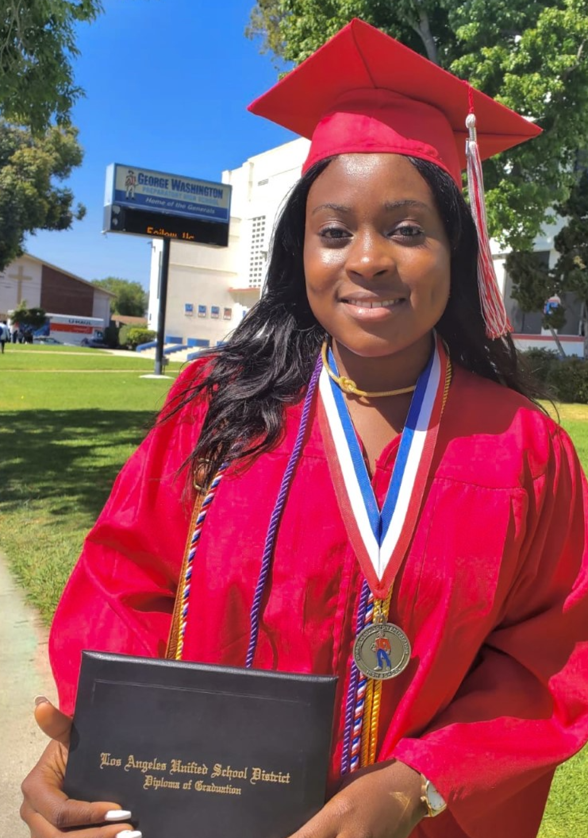 Khadijat Solebo is a George Washington Prep High School graduating senior. 