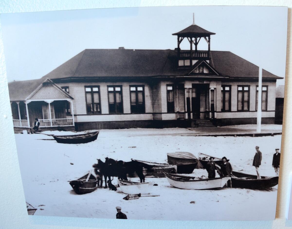 One of the vintage photos featured at the Newport Beach Historical Society's museum.