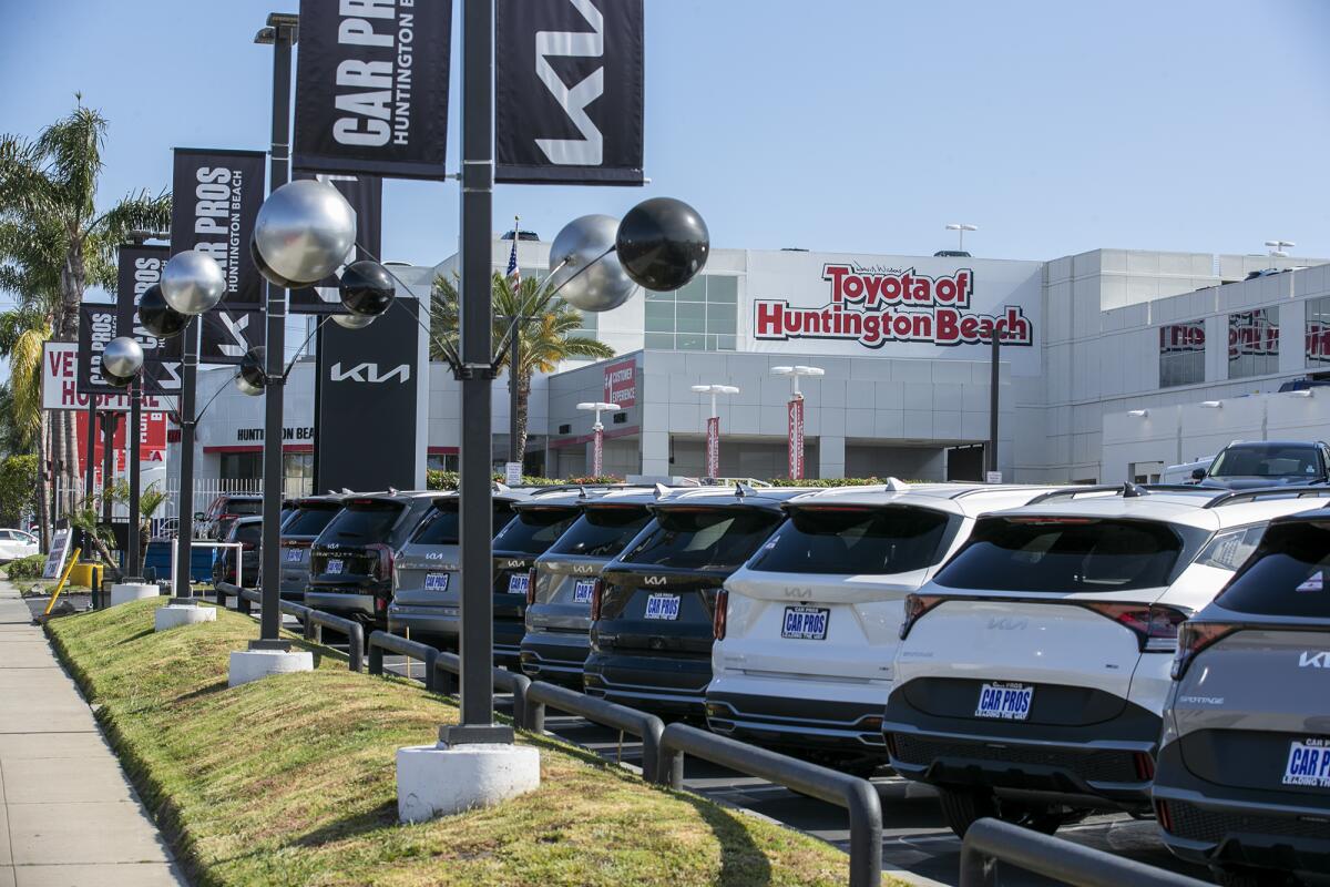 Toyota of Huntington Beach on Beach Boulevard in Huntington Beach.