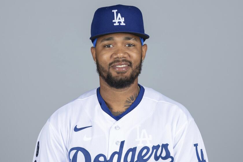 This is a 2021 photo of Dennis Santana of the Los Angeles Dodgers 