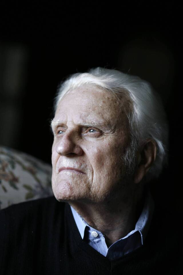 Evangelist Billy Graham at his home in the mountains of Montreat, near Asheville, N.C., in July 2006.