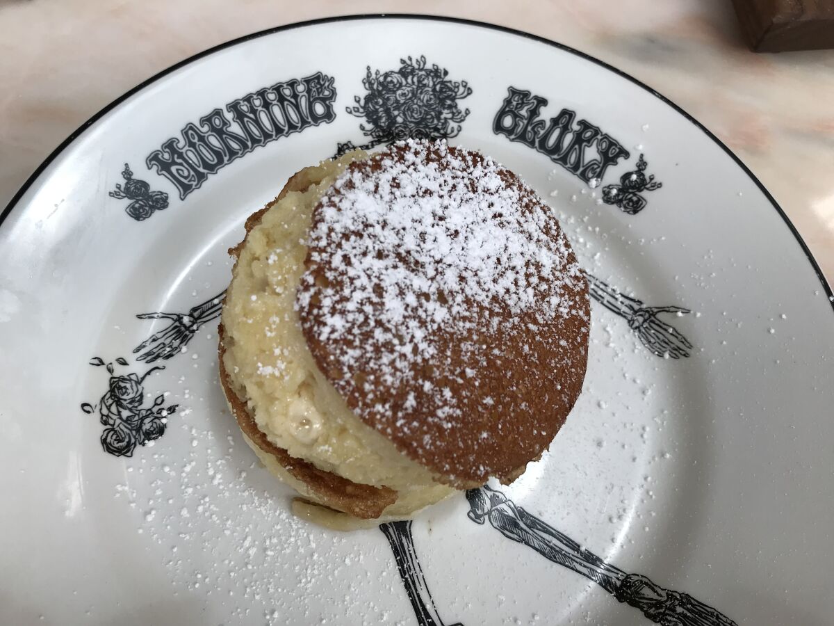 The gloriously delicate Morning Glory Japanese soufflé pancakes.