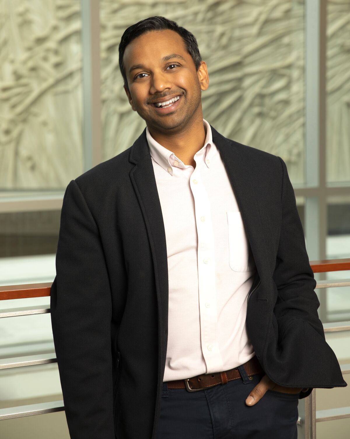 Incoming Center Theatre Group artistic director Snehal Desai at the Ahmanson Theatre.