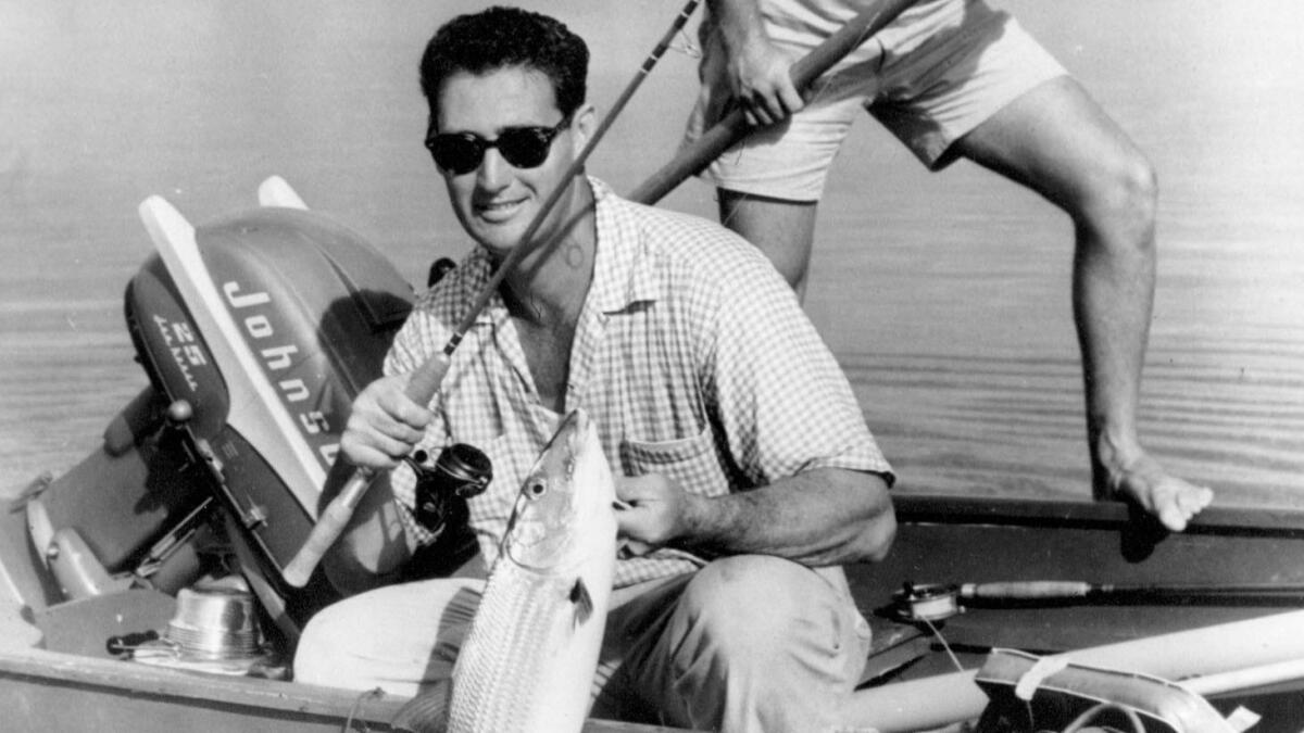 Ted Williams Holding Fish with Ex-wife and Daughter. – Society for American  Baseball Research