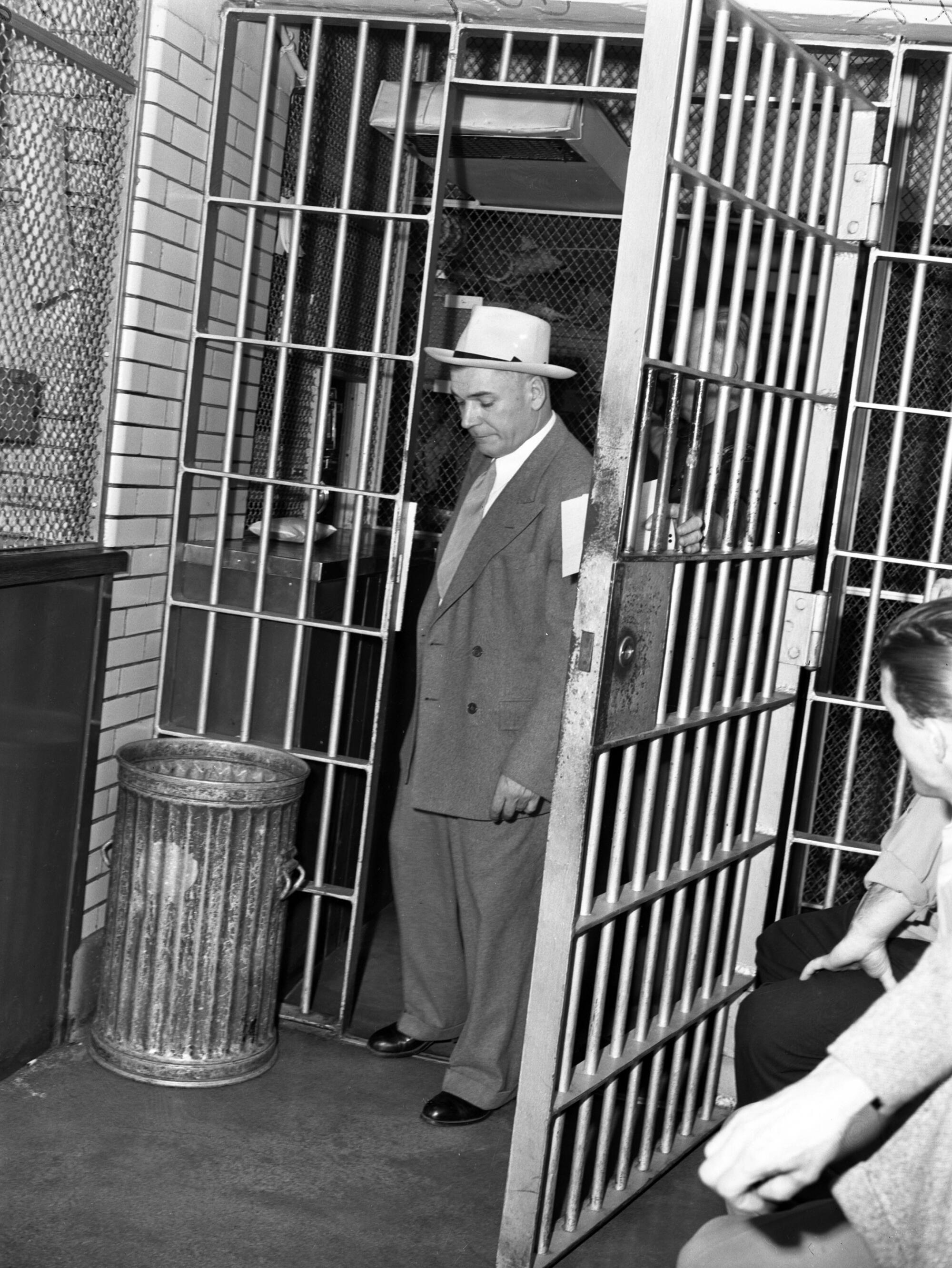 Gambling boat kingpin Tony Cornero, shown in L.A. County jail on Aug. 8, 1946, was arrested several times over the years.