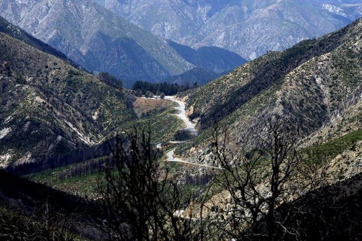 Angeles Crest Highway, where a man was rescued Tuesday, cuts through the canyons and hills above La Cañada Flintridge.