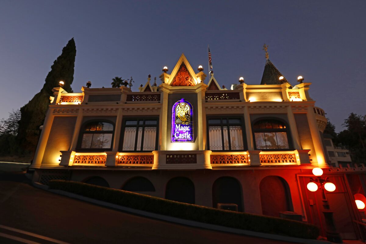 The Magic Castle is a private club for magicians and magic enthusiasts in Hollywood.