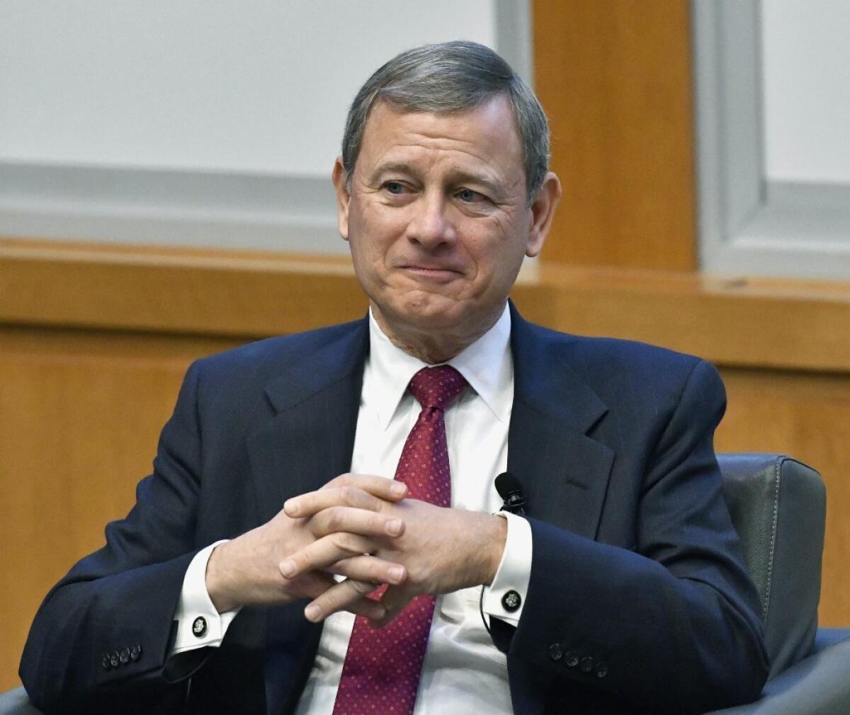Chief Justice John G. Roberts Jr. wrote the majority opinion in the political clothing case.