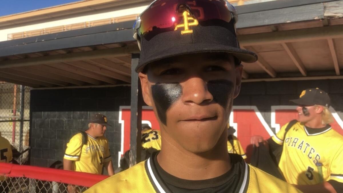 Outfielder Dom Porter is one of eight returning starters for San Pedro's baseball team.