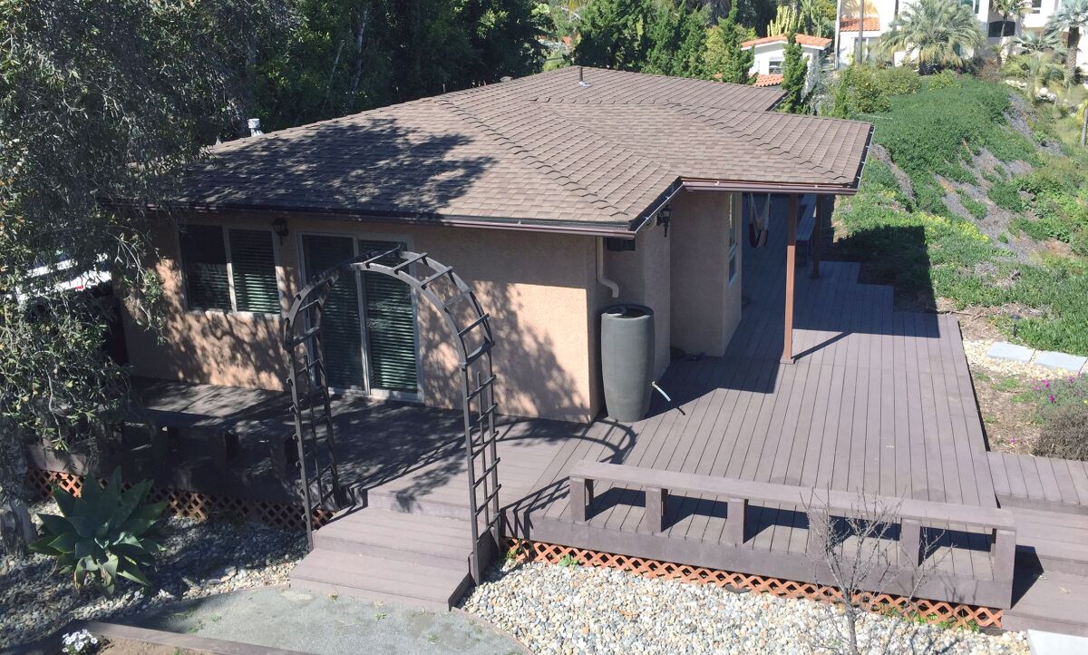 An accessory-dwelling unit in Solana Beach in San Diego. Burbank amended its regulations regarding ADUs, or granny flats, on Tuesday to meet the standards set in new state laws.