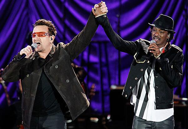 Bono and Somali singer K'naan