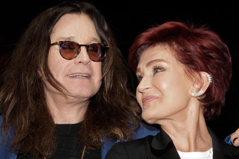 Ozzy and Sharon Osbourne at a news conference May 12 in Hollywood.