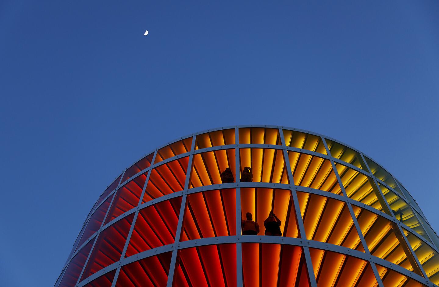 Last chance for festival-goers to walk through Spectra on the final night of Coachella in 2018.