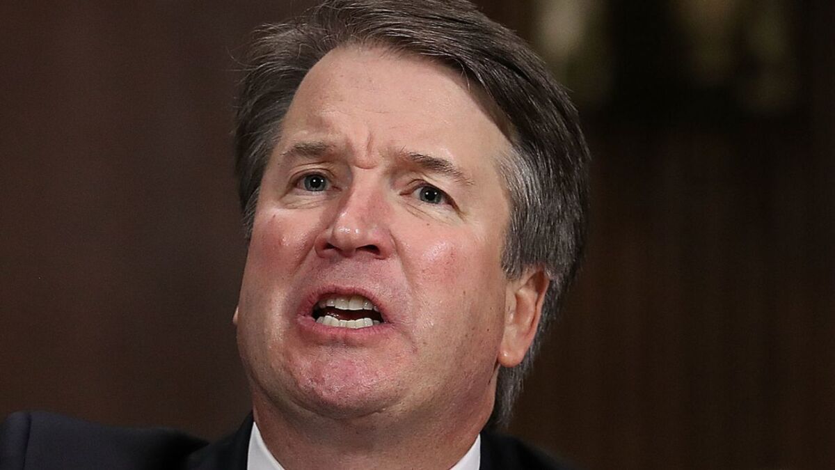 Judge Brett Kavanaugh portrayed the sexual accusation against him as a politically motivated attack by vengeful Democrats, arising from “the frenzy on the left” to “blow me up and take me down.”