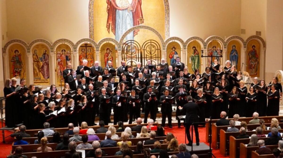 San Diego Master Chorale will perform Sunday, April 28, at St. James by-the-Sea Episcopal Church in La Jolla.