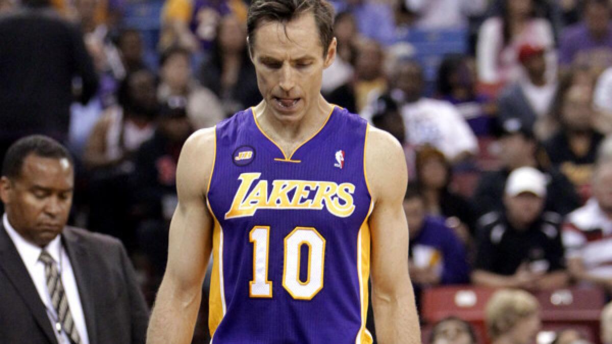 Steve Blake needs to keep Jeremy Lin struggling against Lakers - Los  Angeles Times