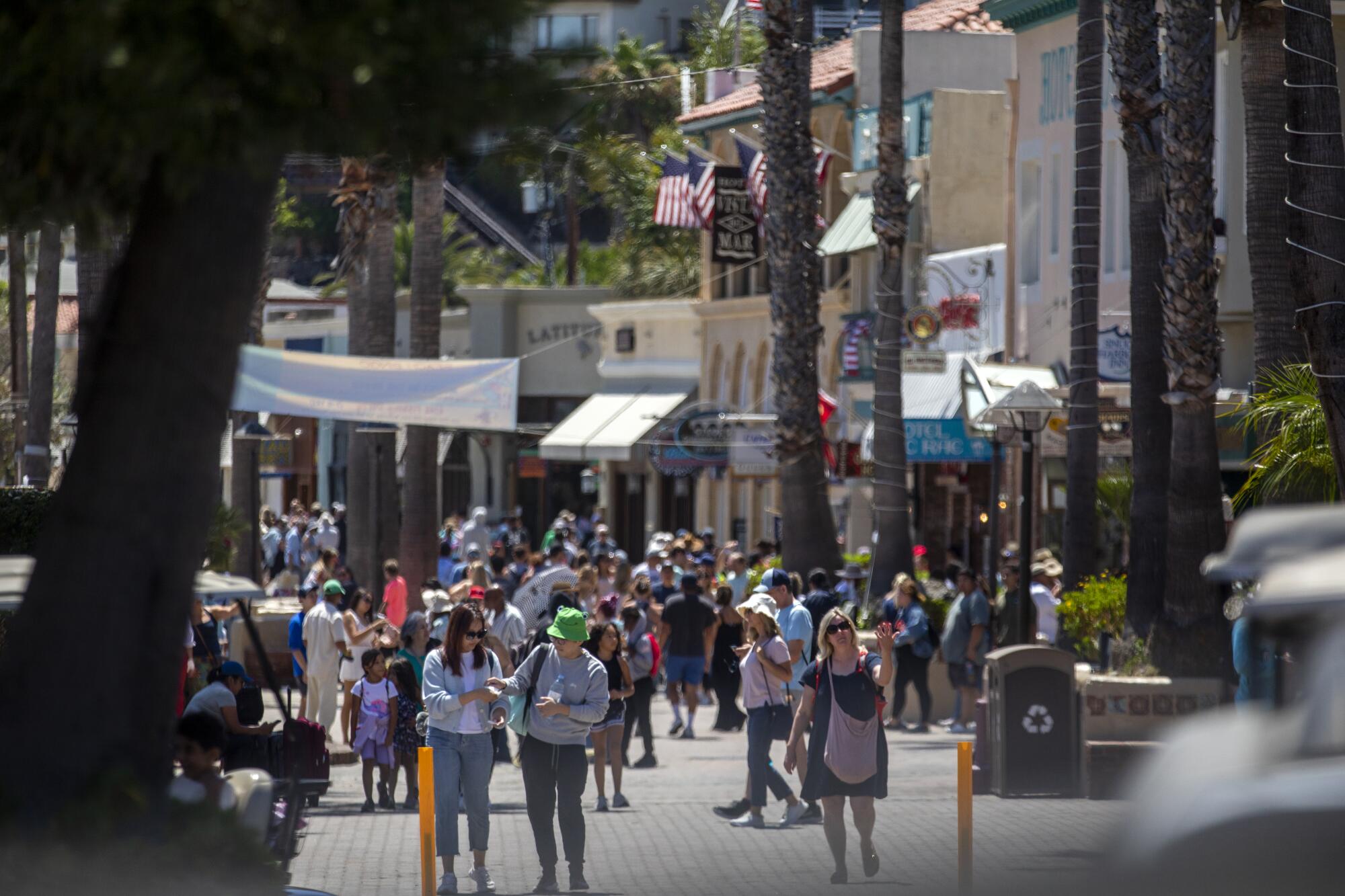 Thousands of tourists arrive each week in Catalina via cruise ships and ferries from L.A.