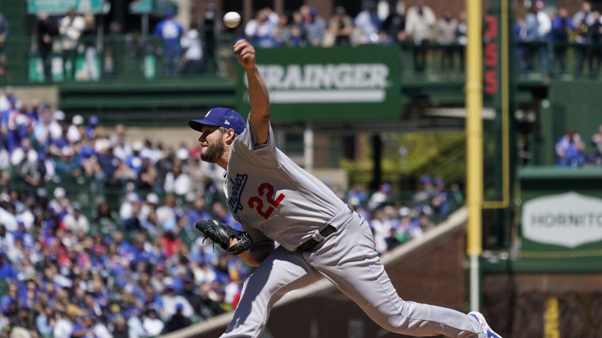 Clayton Kershaw has worst start, Dodgers swept by Cubs - Los Angeles Times