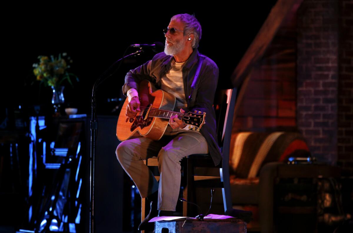 Yusuf, formerly Cat Stevens, is marking his 50th anniversary as a recording artist with an autobiographical show taking fans through his pop music career and personal spiritual journey.