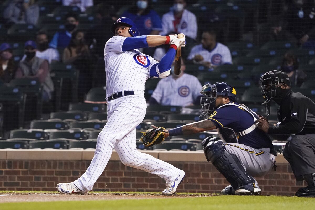 Contreras, Báez, Bote HRs lift Cubs over Brewers 5-3