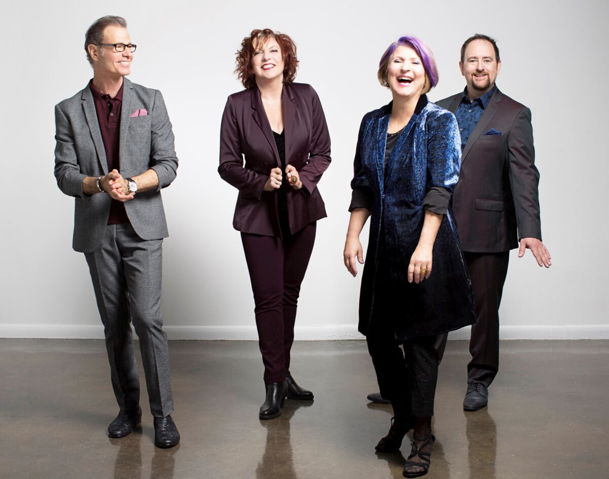 The Manhattan Transfer is back on tour with Saturday's concert in Poway