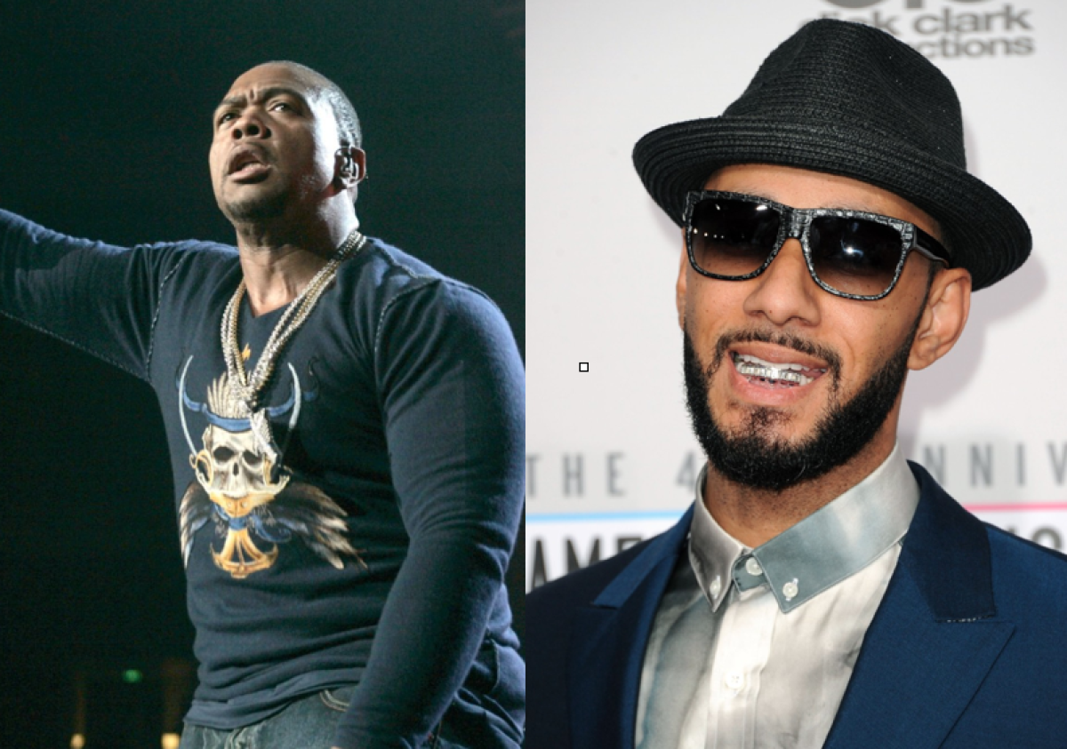 The producers Timbaland, left, and Swizz Beatz helped popularize DJ battles between hip-hop and R&B songwriters on Instagram Live for the quarantine era.