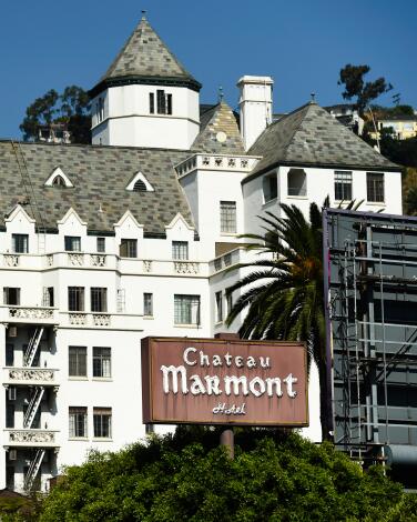 The Chateau Marmont Hotel.
