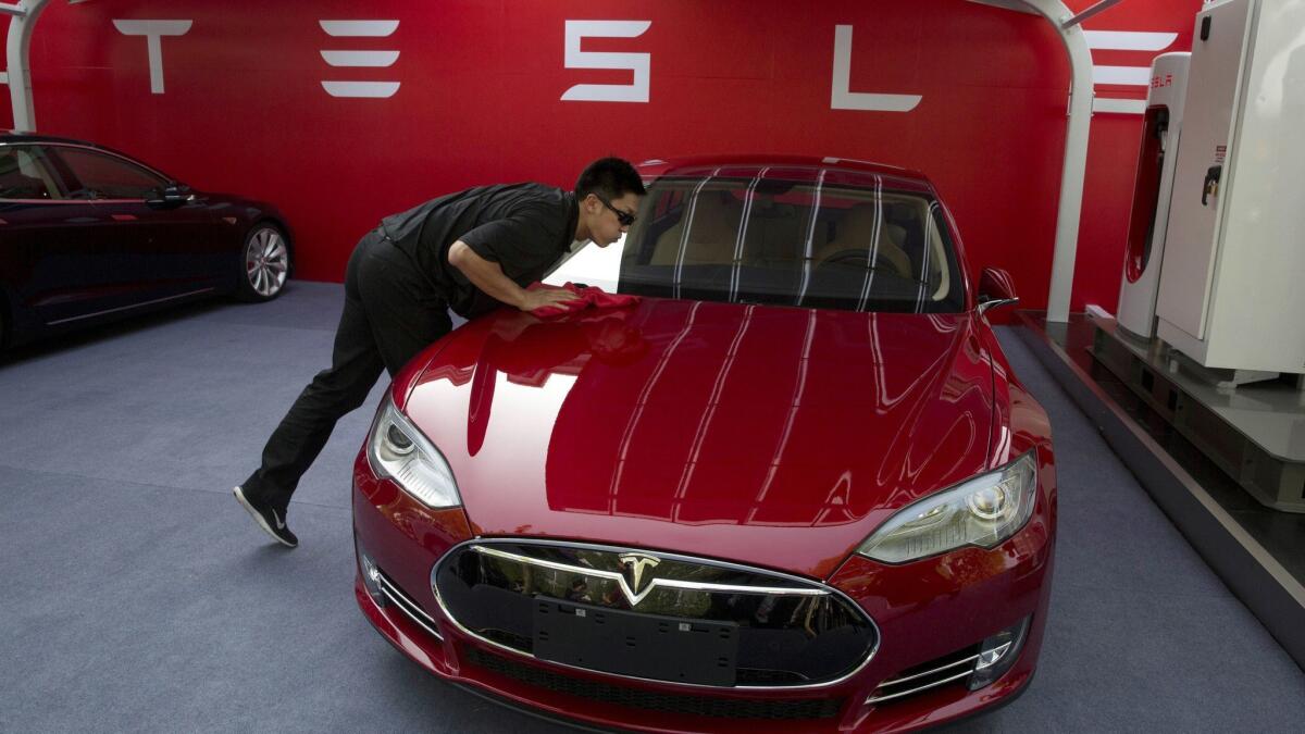 The Tesla Model S. Due to continuing reliability problems, Consumer Reports no longer recommends the car.