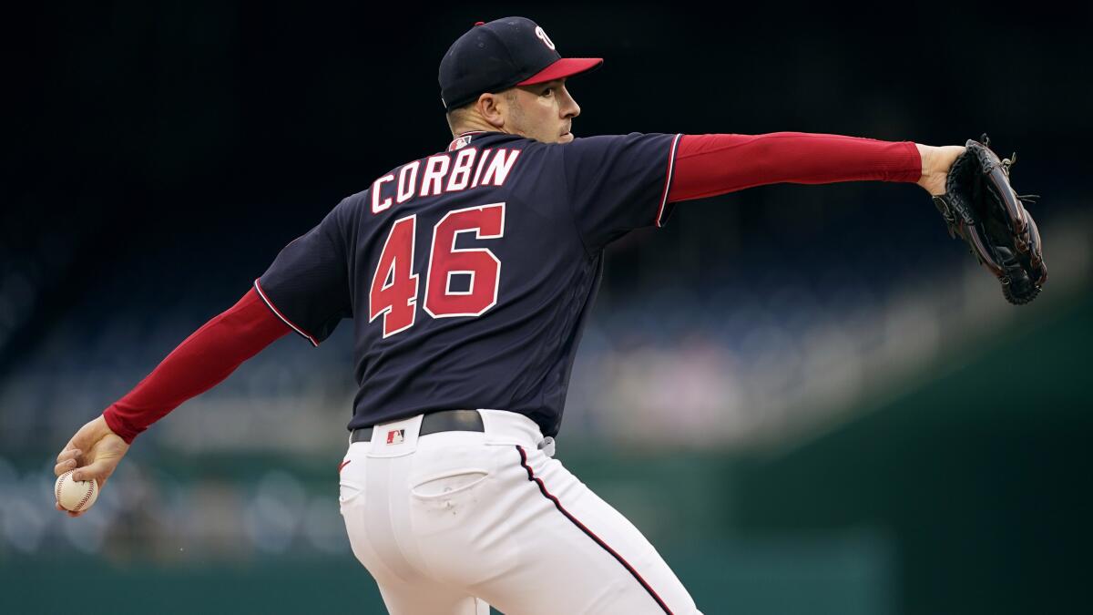 Patrick Corbin on his outing, 03/23/2022