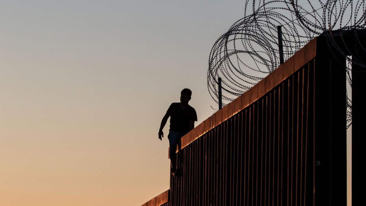 The U.S. border wall in Playas de Tijuana, Mexico.