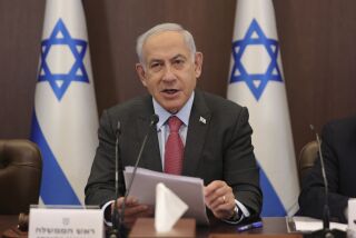 Israeli Prime Minister Benjamin Netanyahu attends the weekly cabinet meeting at the prime minister's office in Jerusalem Sunday, March 19, 2023. (Abir Sultan/Pool Photo via AP)