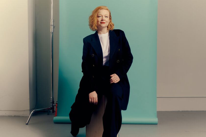 Sarah Snook sit for a portrait in Brooklyn.