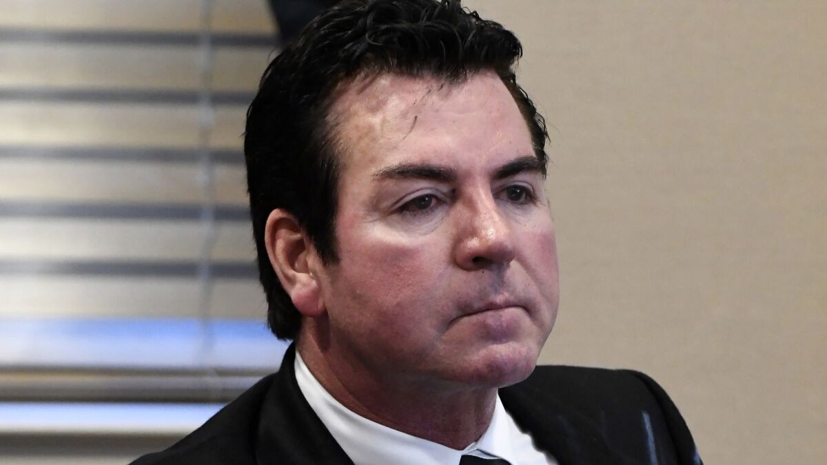Papa John's founder, John Schnatter, has stepped down as chairman, but he remains on the company's board and owns about 30% of its stock.