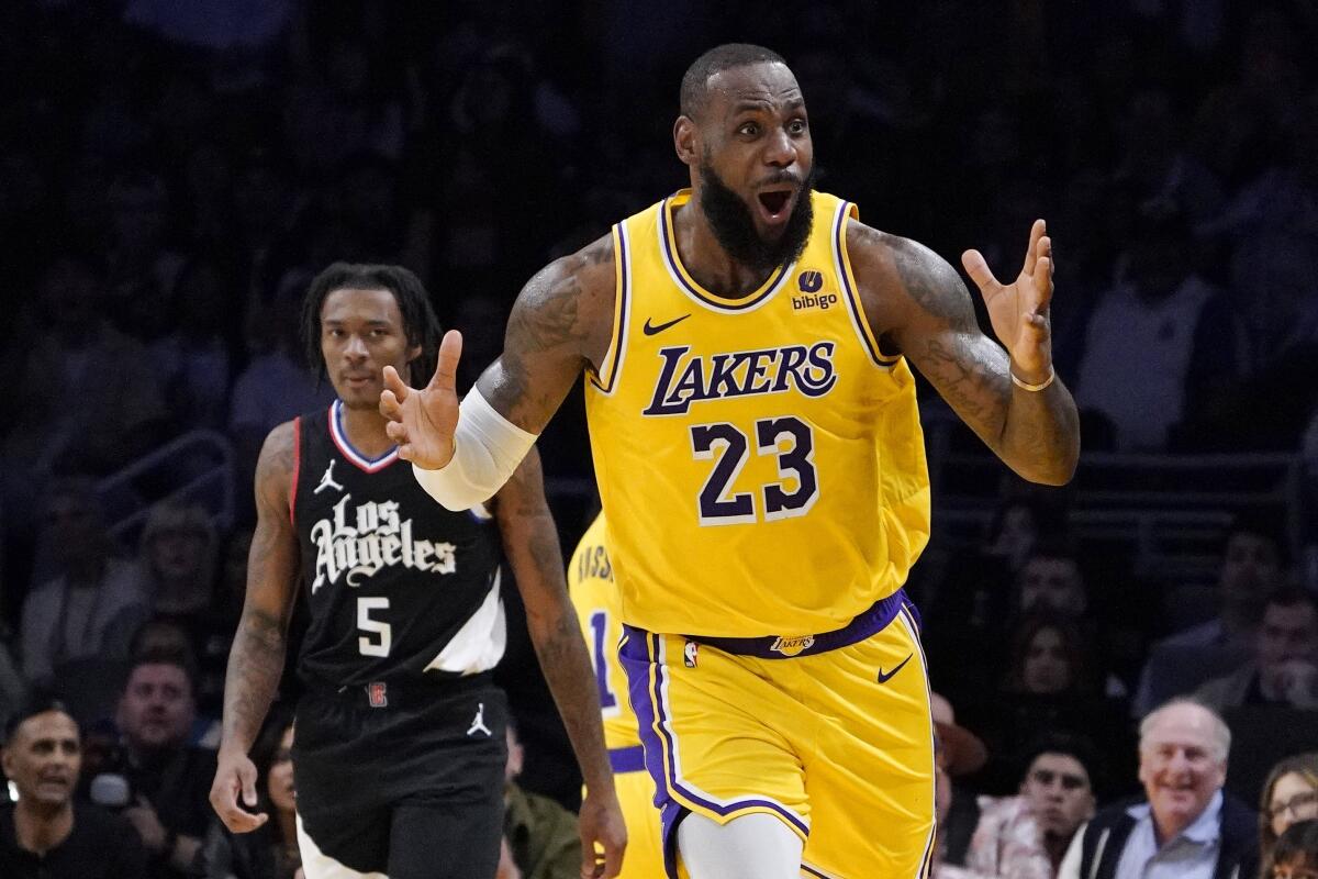 LeBron James, de los Lakers de Los Ángeles.