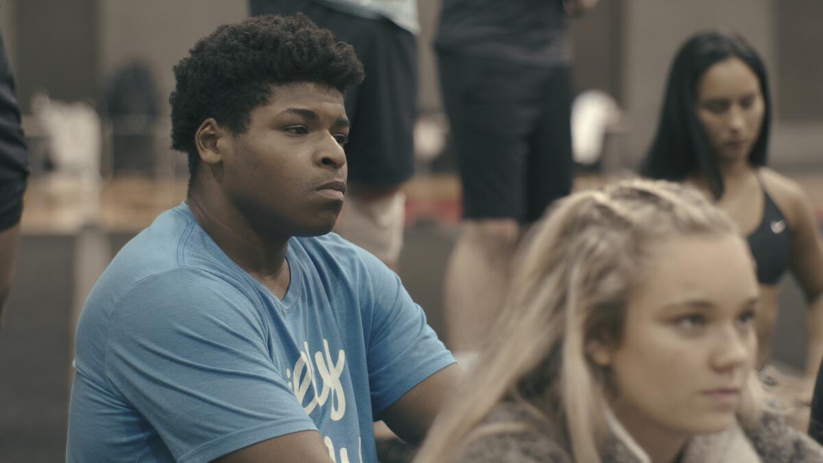Jerry Harris in the Netflix docuseries "Cheer."