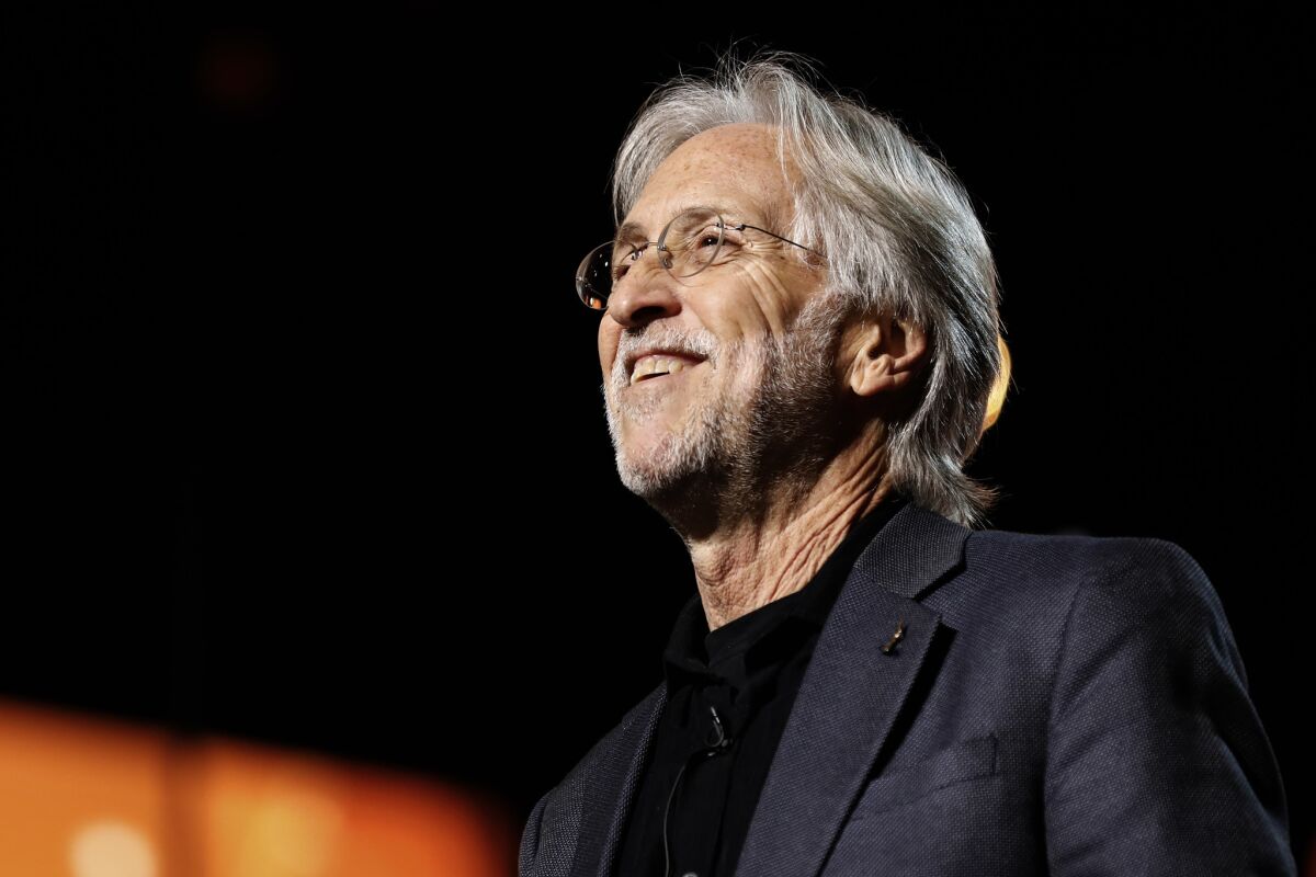 Neil Portnow, Recording Academy President and Chief Executive, rehearses for the 60th Annual Grammy Awards in Jan. 2018.