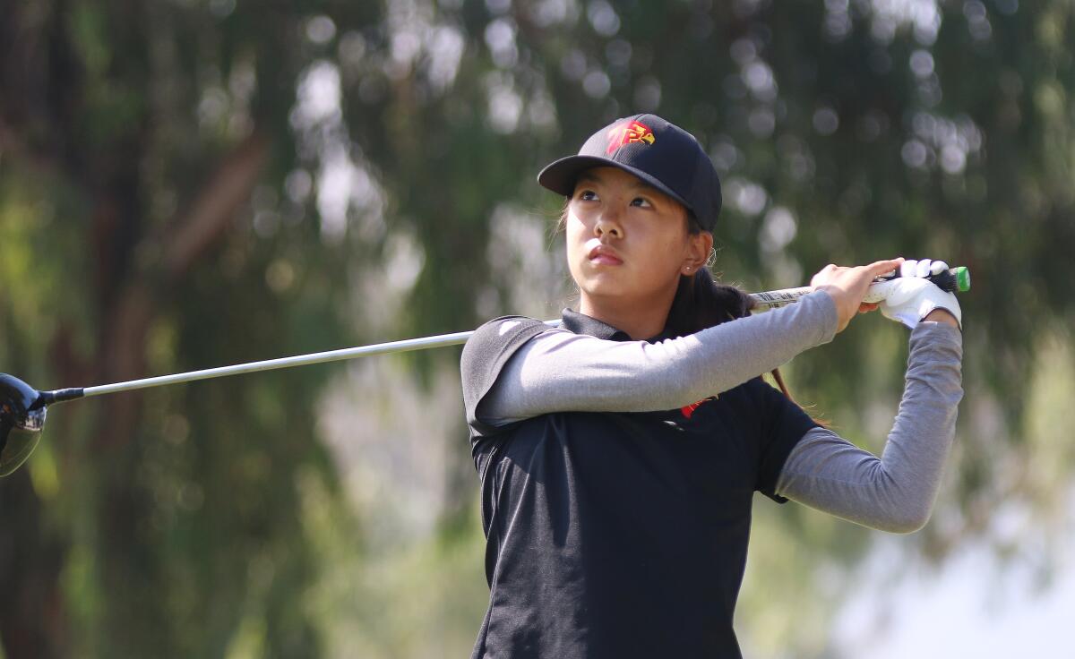Junior Emily Zhou was the No. 2 finisher for runner-up Torrey Pines.