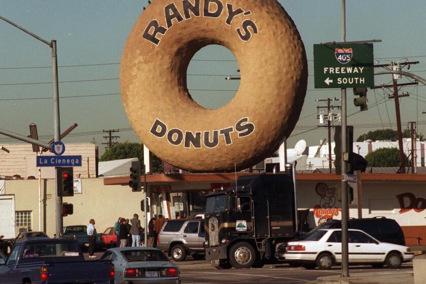 Randy's Donuts in Inglewood is one of the few iconic examples of programmatic architecture that remains in Southern California.