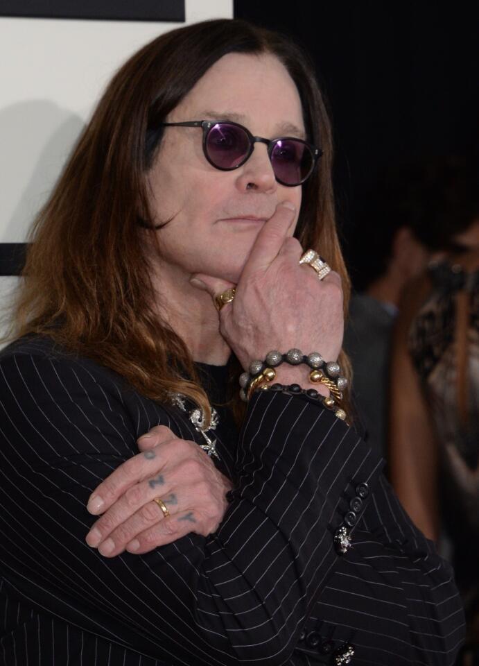 Sweetest red carpet moment: Ozzy Osbourne giving a shout-out to his daughter, Kelly, who was covering the pre-show as a correspondent for E! "I love you, Kelly!" Osbourne shouted into the E! microphones. "I love you more, dada!" Kelly responded via the remote video link. Who doesn't want an aging heavy metal rocker for a dad? By Patrick Kevin Day