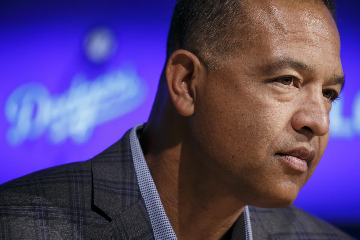 The Dodgers' Dave Roberts, shown Jan. 11, was the 2016 National League Manager of the Year.