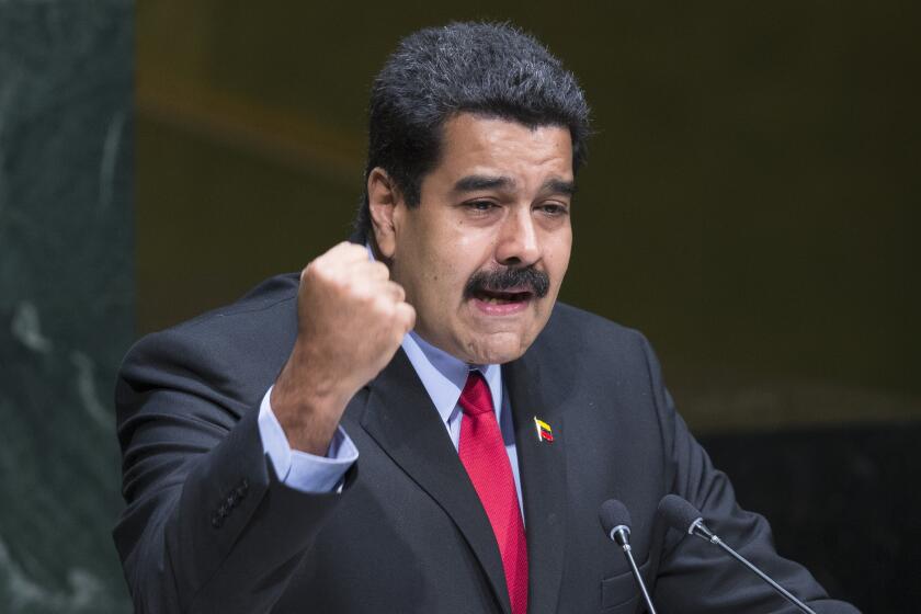 Venezuelan President Nicolas Maduro addresses the United Nations General Assembly on Sept. 24.
