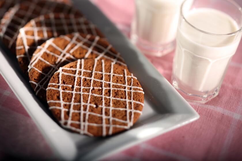 The iced molasses cookies at Milk, on Beverly Boulevard. Recipe