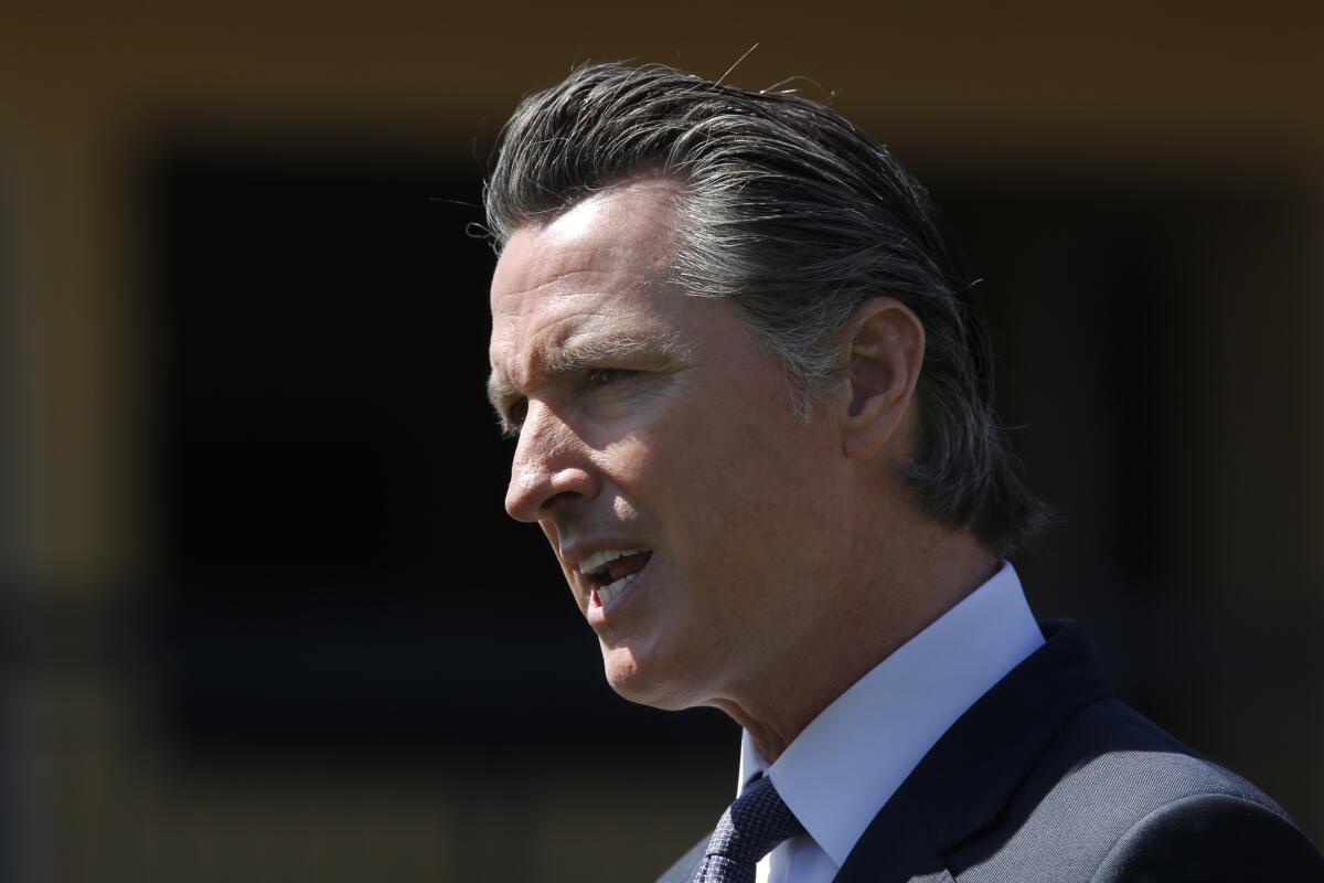 Gov. Gavin Newsom said he used "the purchasing power of the state of California" to procure masks for healthcare workers.