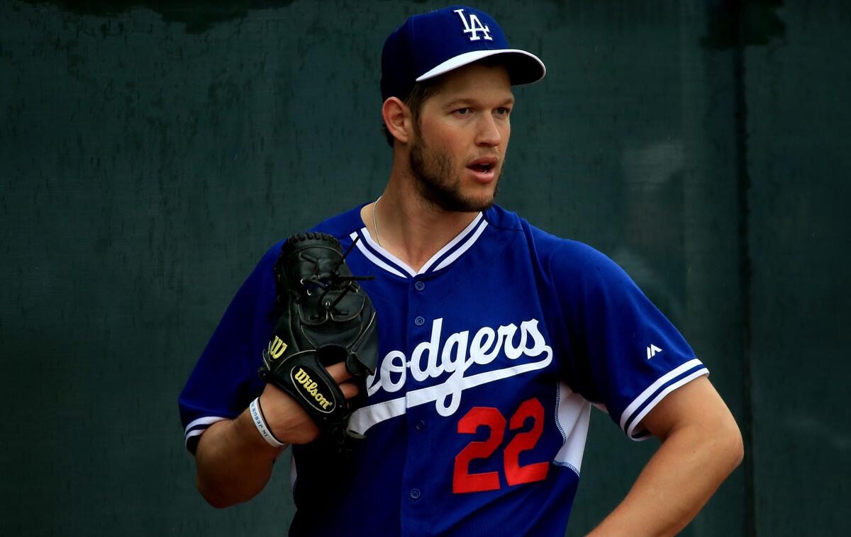 Clayton Kershaw retired six batters, striking out three, over two innings of work for the Dodgers in a spring training victory Thursday over the White Sox.